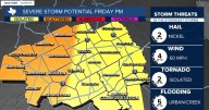 LIVE BLOG: Keep up with weather conditions in your neighborhood as we track heavy rain, possible severe storms