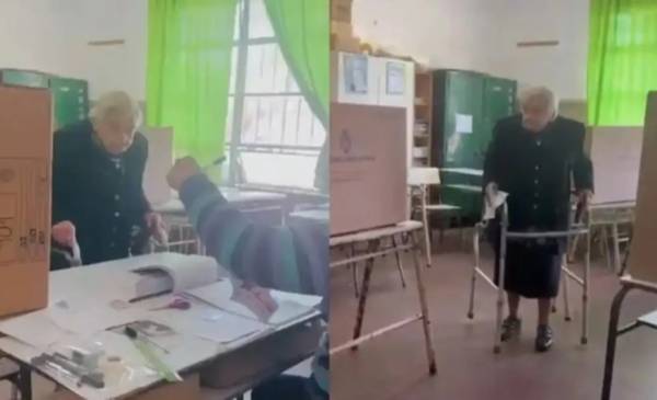 A los 100 años, Ángela fue a votar y emocionó a todos: “Cumplir con la democracia no tiene edad”