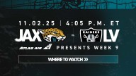 Where to Watch: Jaguars vs. Raiders, Week 9 of 2025 NFL Season