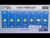 10 Weather: Tuesday midday forecast; Oct. 21, 2025