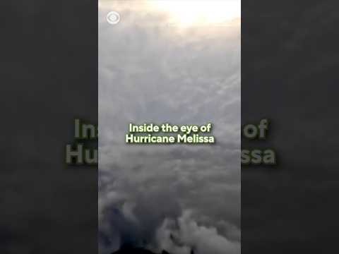 Inside the eye of Hurricane Melissa #shorts