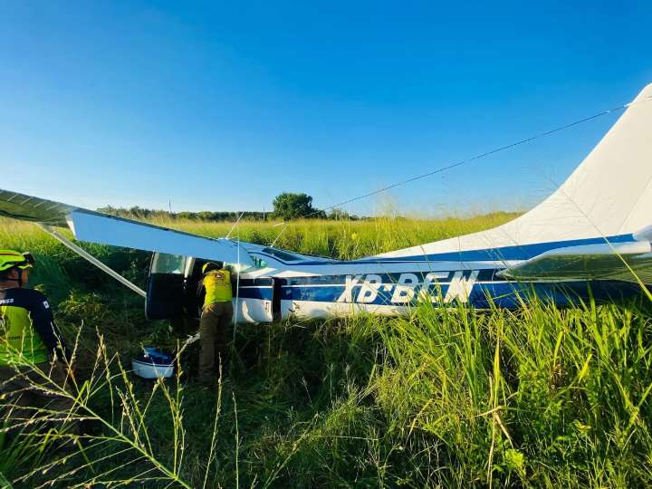 Se desploma avioneta en Aldama