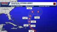 Tropical Storm Jerry to Strengthen into Hurricane