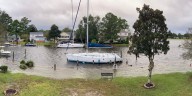 Coastal flooding continues to impact New Bern as high tide rolls in