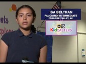 Kidcaster Isa gives your Thursday morning forecast from Palomino Intermediate School