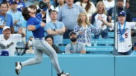 Blue Jays’ Addison Barger cuts down Freddie Freeman at plate to end third inning