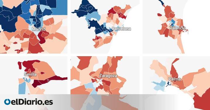El mapa de la desigualdad por código postal: cómo el origen de los ingresos explica si tu barrio es rico o pobre