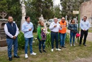 Gobierno de la Capital refuerza la limpieza y conservación del Panteón del Saucito