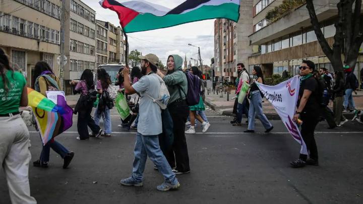 La paradoja del 7 de octubre: una marcha pro Palestina en la fecha del horror de Hamás en Israel