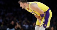 Lakers' Luka Doncic likely out at least one week with a sprained finger and a bruised leg