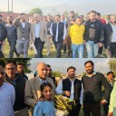 Minister Satish Sharma Reviews Sports Infrastructure in Pampore, Announces Major Upgrades