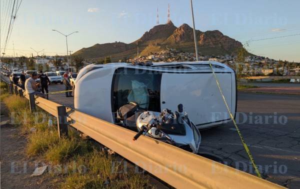 Accidente al sur de la ciudad deja a tres personas lesionadas