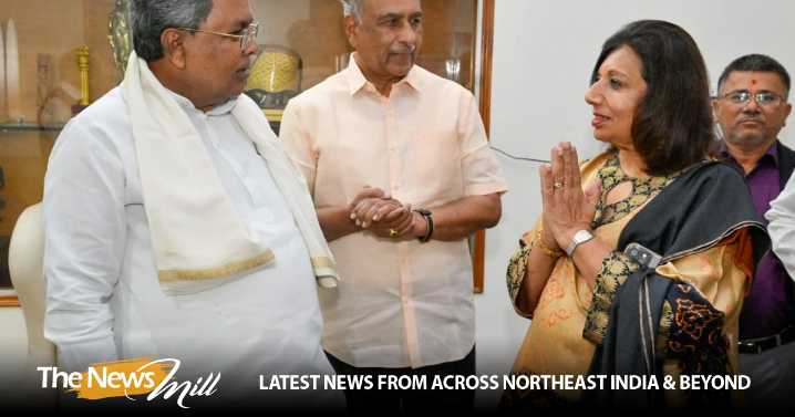 Biocon chief Kiran Mazumdar-Shaw meets Karnataka CM Siddaramaiah