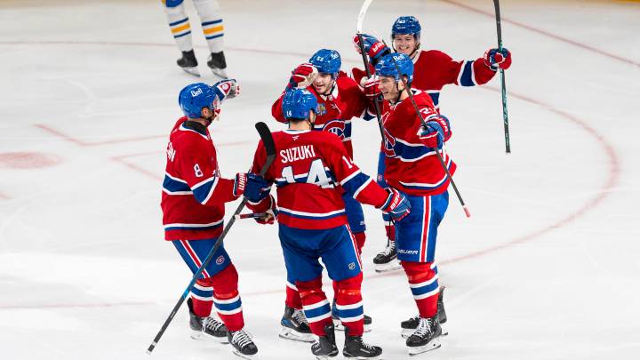 Suzuki pushes point streak to 6, Canadiens hold off Sabres