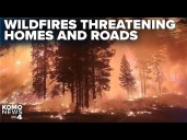 Wildfires ravage over 237K acres across Washington, threatening homes and highways