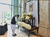 MoS Margherita signs Book of Condolences, pays tribute to Thailan
