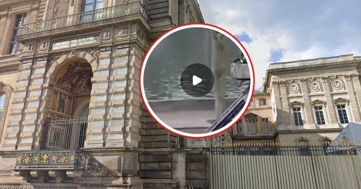 Captan en VIDEO el momento exacto de la huida de los ladrones del Museo del Louvre