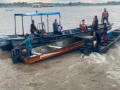 Tres náufragos fueron arrastrados por las fuertes corrientes del Río Amazonas