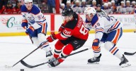 Jack Hughes scores 2 goals as the Devils win their 4th in a row by beating the Oilers 5