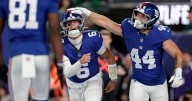 Cam Skattebo runs for 3 TDs and Jaxson Dart shines as the Giants beat the Eagles 34