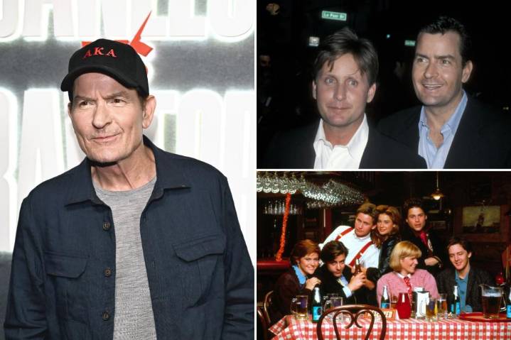 Charlie Sheen opens up about living in famous brother Emilio Estevez's shadow during Brat Pack days