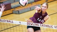 See photos as Dowling Catholic volleyball hosts Waukee