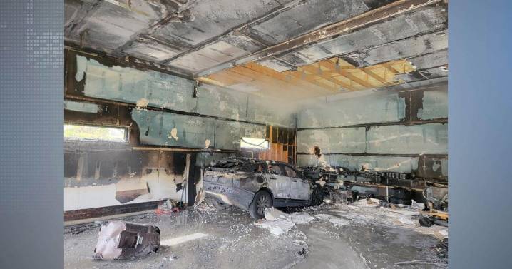 Garage fire leads to major damage, no one hurt