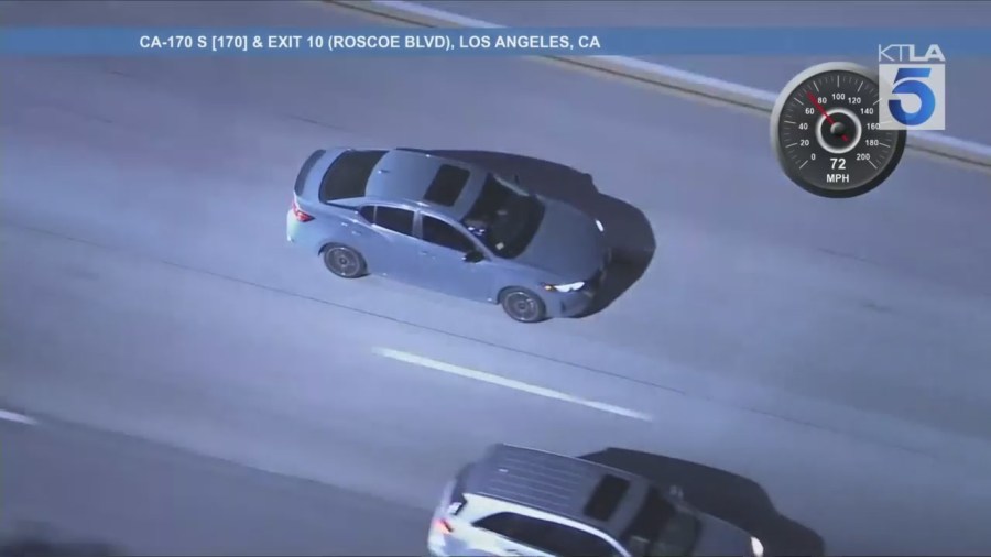 LIVE: Police chase possible DUI suspect in Los Angeles County
