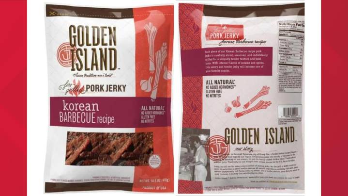 More than 2 million pounds of barbecue pork jerky recalled over metal contamination