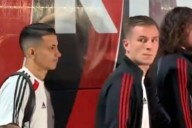 Galoppo fue increpado por un grupo de hinchas de River y el plantel vivió un incómodo momento