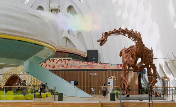 La muestra "Dinosaurios de la Patagonia" creada en el MEF inauguró en Valencia