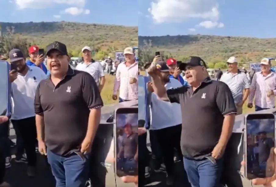 Chuy Lizárraga canta a agricultores durante bloqueo en Michoacán y se vuelve viral