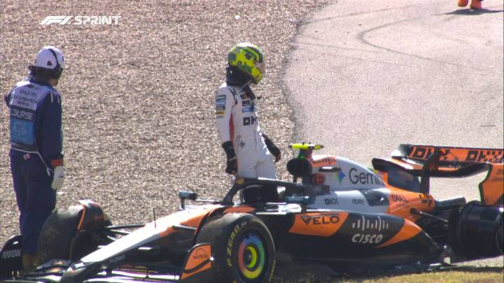 Fórmula 1: la caótica largada de la carrera sprint del GP de EEUU
