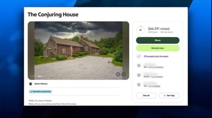 'Ghost Hunters' star fundraising to prevent Conjuring house auction