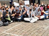 Alemania: Arrestan a 17 personas por bloquear una calle en protesta contra Israel en Berlín