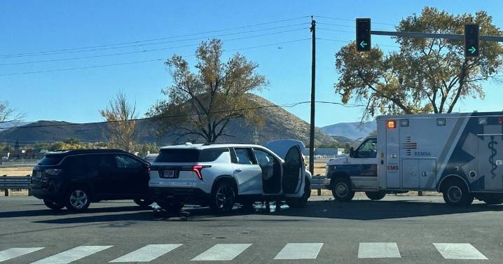 Crash involving multiple vehicles at Rock Boulevard and Edison Way