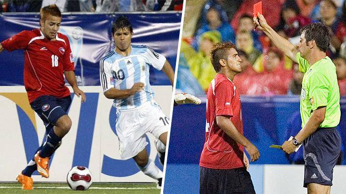 "Ya te tenía de hijo, ¿no?": El sabroso diálogo de Vidal y Agüero rememorando el Chile-Argentina del Mundial Sub 20 de 2007 Fue en una transmisión en vivo.