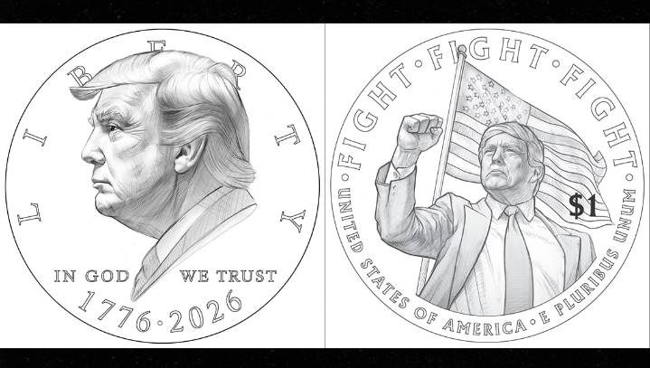 “Yes, it’s real”: Treasury confirms draft design for $1 Trump coin