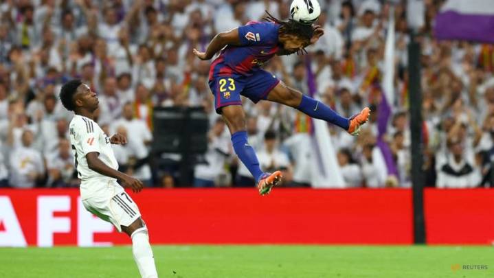 Vinicius apologises for storming off in Real's Clasico victory over Barcelona