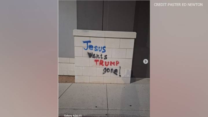 Graffiti linked to 'No Kings' protests found at San Antonio church