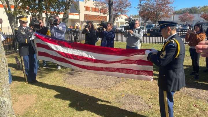 Ceremony marks Burr Cemetery restoration in Huntington