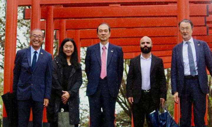 Embajador de Japón visita el Parque Japonés en SLP