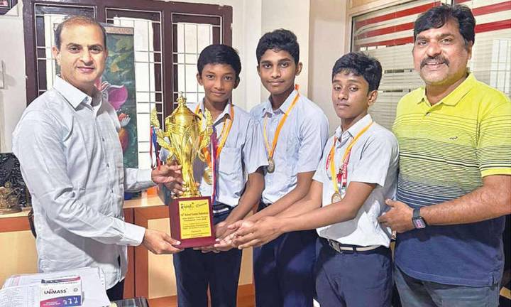 Krishna district Under-19 team runners