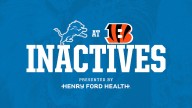 INACTIVES: Lions at Bengals