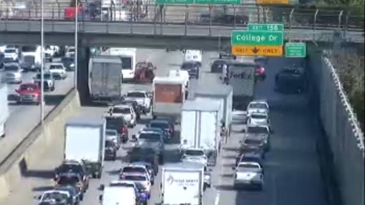 TEAM 2 TRAFFIC: Crash on I-10 East at College Drive, traffic backed up to Mississippi River Bridge