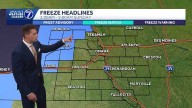 Frost Advisory out in central eastern Nebraska for Sunday morning