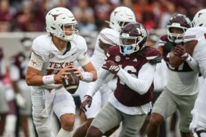 Arch Manning in concussion protocol for No. 20 Texas ahead of game vs. No. 9 Vanderbilt