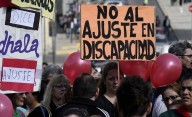 Nuevo día de protestas: jubilados y discapacitados contra Milei