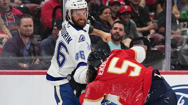 NHL suspends Sabourin 4 games, Lightning teammate Moser for 2 after chaotic pre