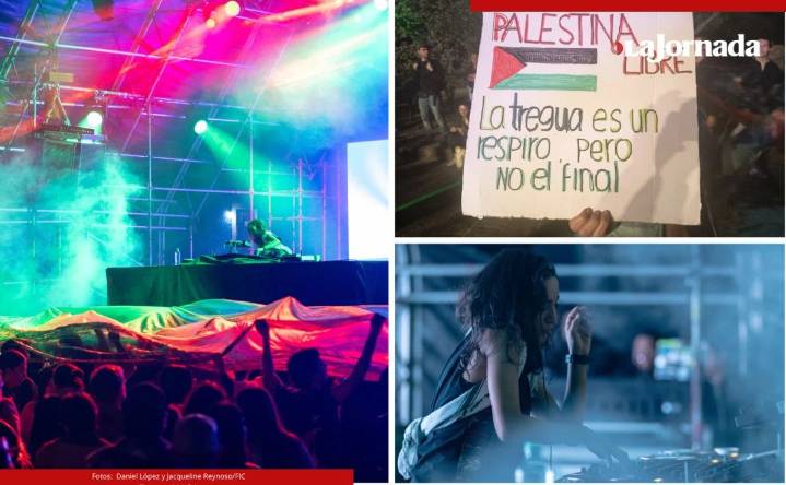 Sama’ Abdulhadi dirigió un 'rave' por Palestina para el público cervantino